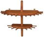African Mahogany Double-Decker Necklace Holder